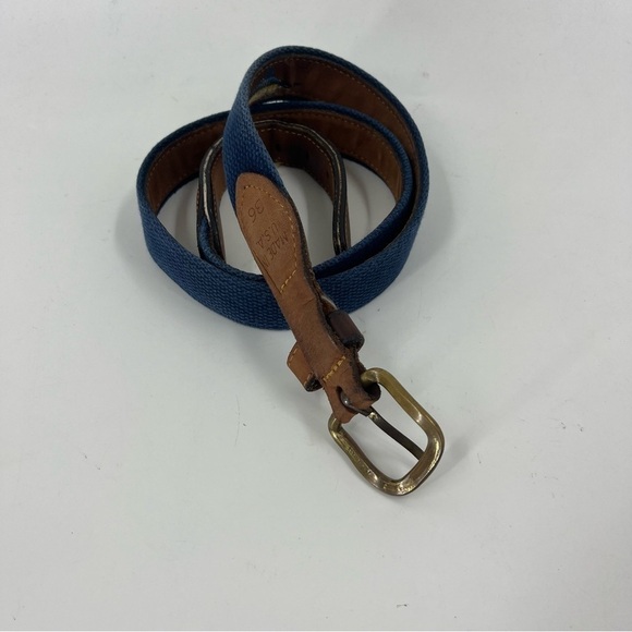 Zeppelin Leather belt w/ Fish embroidered - Picture 6 of 12